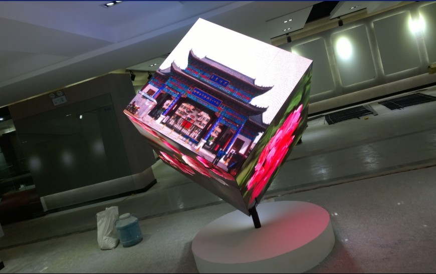 甘肅民樂(lè)一中室內(nèi)P4全彩顯示屏